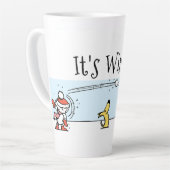 冬だ カフェラテマグ (左アングル)