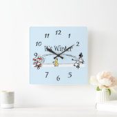 冬だ スクエア壁時計 (ホーム)