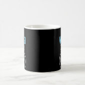 冬です スキーに行こう スキーヤー コーヒーマグカップ (中央)