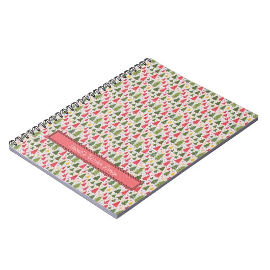 冬とクリスマスをテーマにした ノートブック (左側)