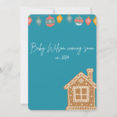 冬とトナカイをテーマにした赤ちゃんシャワーの招待状 招待状 (裏面)