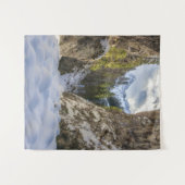 冬と春の谷と山 タペストリー (正面(横))