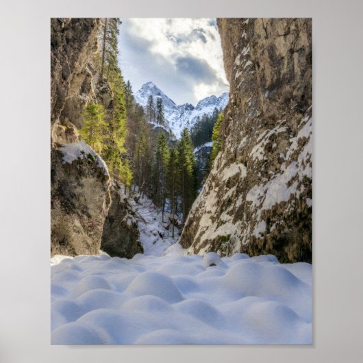 冬と春の谷と山 ポスター (正面)