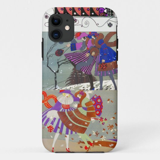 冬と秋/ファッション衣装デザイナー Case-Mate iPhoneケース (裏面)