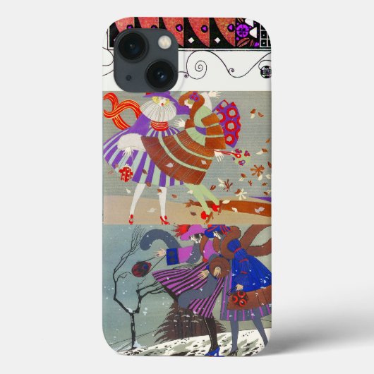 冬と秋/ファッション衣装デザイナー Case-Mate iPhoneケース (裏面)