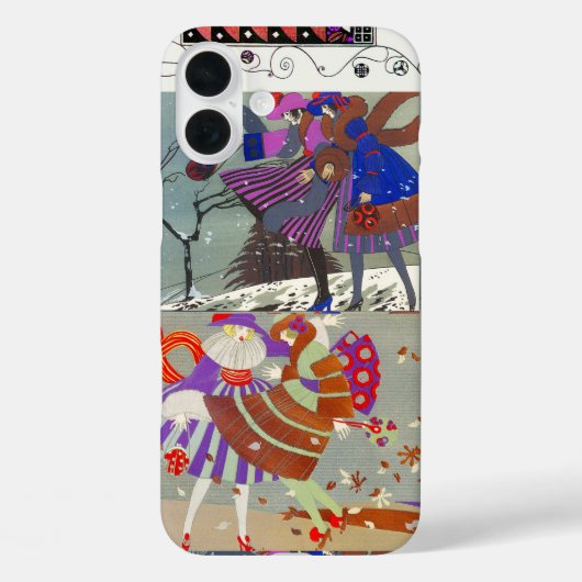 冬と秋/ファッション衣装デザイナー Case-Mate iPhoneケース (裏面)