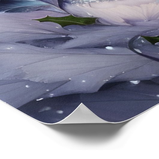 冬と雪の美しいフローラ ポスター (角)