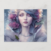 冬と雪の美しいフローラ ポストカード (正面)