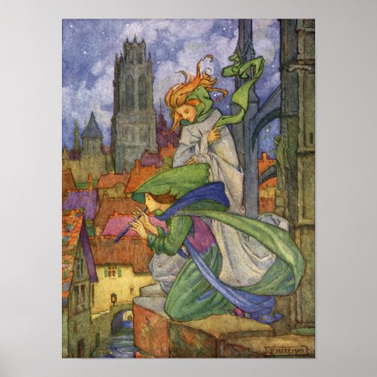 冬と風の強い天気バイフローレンス・ハリソン ポスター (正面)