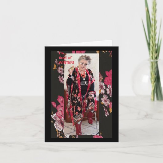 冬なんて疲れちゃった！ カード (正面)