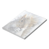 冬にかわいいリス ノートパッド (回転)