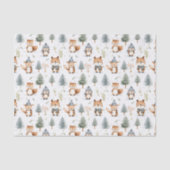 冬にかわいい森の動物リス 薄葉紙 (正面)