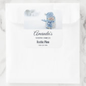 冬にかわいい雪だるまの写真 – Candle Biz スクエアシール (バッグ)