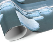 冬によって凍っていられている南極大陸 ラッピングペーパー (ロールコーナー)