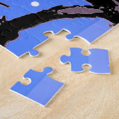 冬にハゲのワシ – オリジナル野生動物アート ジグソーパズル (側面)