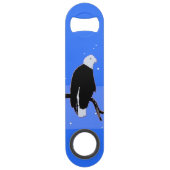 冬にハゲのワシ – オリジナル野生動物アート スピード栓抜き (裏面)