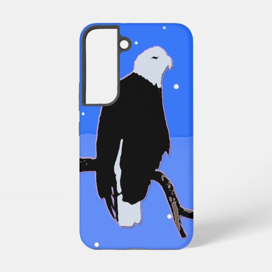 冬にハゲのワシ – オリジナル野生動物アート SAMSUNG GALAXYケース (裏面)
