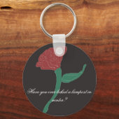 冬にランポストを舐めた事は？ キーホルダー (正面)