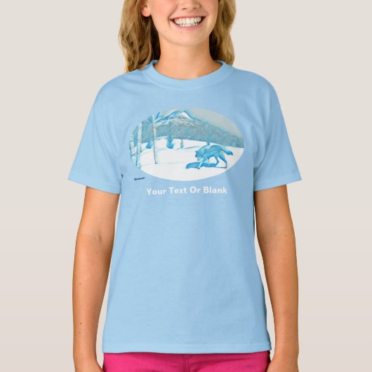 冬に一人の狼 Tシャツ (正面)