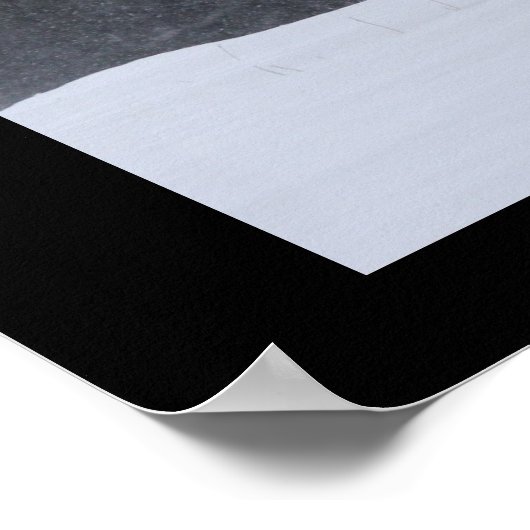 冬に丸まる ポスター (角)