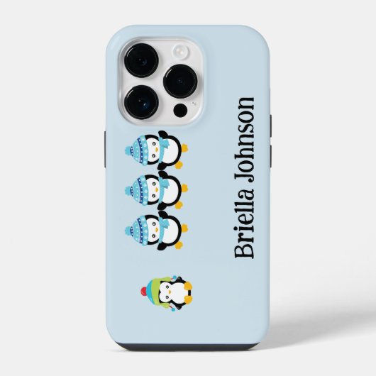 冬に備えたペンギン iPhoneケース (裏面)