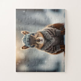 冬に向けて着飾ったかわいいリス ジグソーパズル