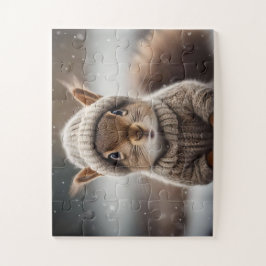 冬に向けて着飾ったかわいいリス ジグソーパズル