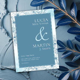 冬に咲く花 Save The Date 招待状