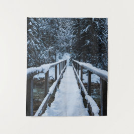 冬に川を渡る タペストリー