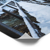 冬に川を渡る ポスター (角)