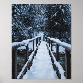 冬に川を渡る ポスター