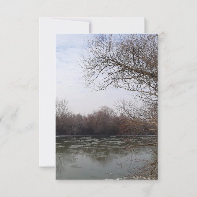 冬に川沿いを生きる (正面)