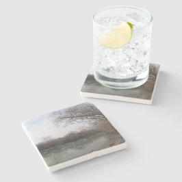 冬に川沿いを生きる ストーンコースター