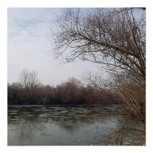 冬に川沿いを生きる ポスター (正面)