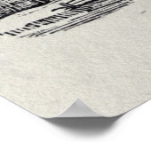 冬に村に近づく ポスター (角)