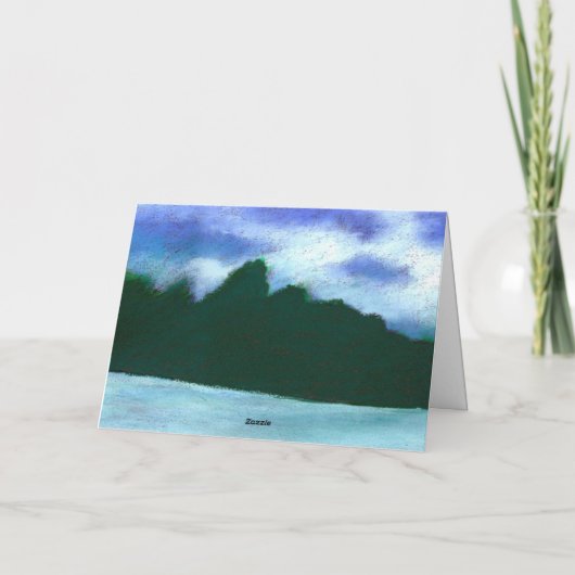 冬に渡る カード (裏面)