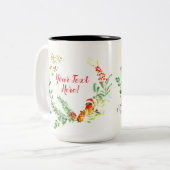 冬に満ちた人生の休日/クリスマスマグカップ ツートーンマグカップ (正面左)