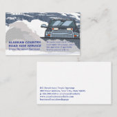 冬に雪を動かすトラック 名刺 (正面/裏面)