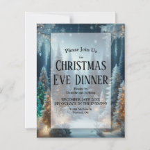 冬に霜の松の輝きクリスマスイブディナー