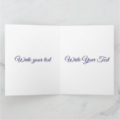 冬のあたたかな雪だるま カード (内部)