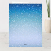 冬のあたたかな雪だるま カード (裏面)