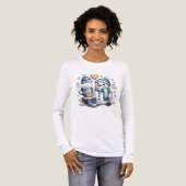 冬のあったかスノーマン トライブレンドTシャツ (正面全体)