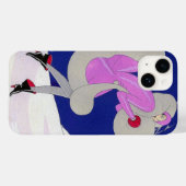 冬のおしゃれな女性 Case-Mate iPhoneケース (裏面 (横))