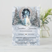 冬のおとぎ話のプリンセス魅惑の雪のポータル 招待状 (スタンド正面)