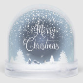 冬のおとぎ話の夜ファンタジー雪の森 (裏面)