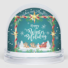 冬のおとぎ話サンタファンタジー雪の森