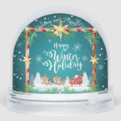 冬のおとぎ話サンタファンタジー雪の森 (裏面)