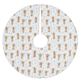 冬のおとぎ話ニュートラルカラーズツリースカート ブラッシュドポリエステルツリースカート