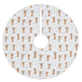 冬のおとぎ話ニュートラルカラーズツリースカート ブラッシュドポリエステルツリースカート