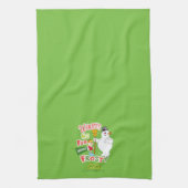 冬のおもしろいなし霜の降りた雪だるま™ キッチンタオル (縦)